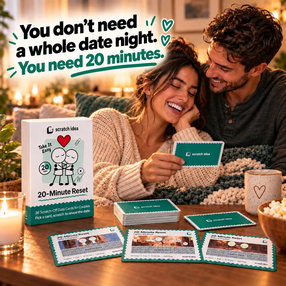 You don't need a whole date night. You need 20 minutes.