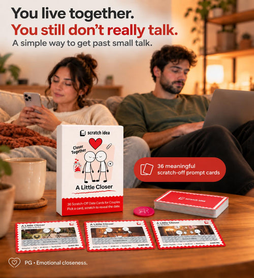 You live together. You still don't really talk. A simple way to get past small talk