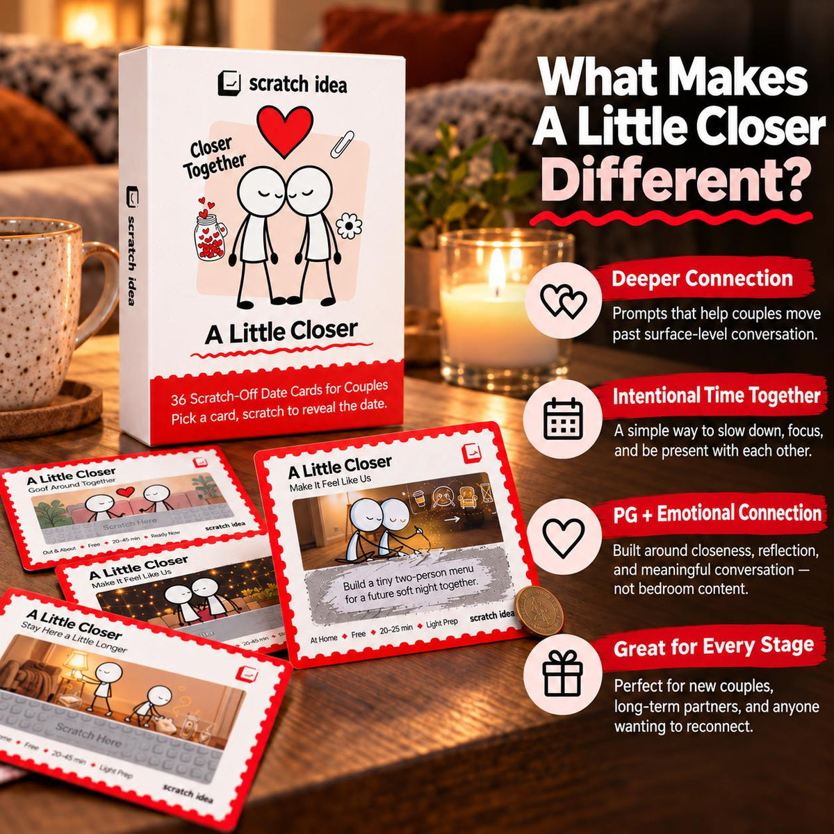 What makes A Little Closer different: deeper connection, intentional time, PG emotional connection