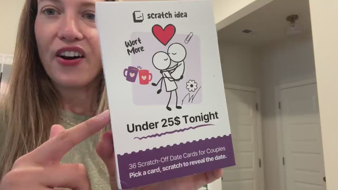 Scratch-off date night cards for couples: 36 date ideas in every box